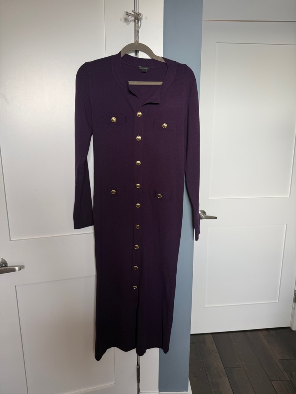 Ann Taylor Button Sweater Dress